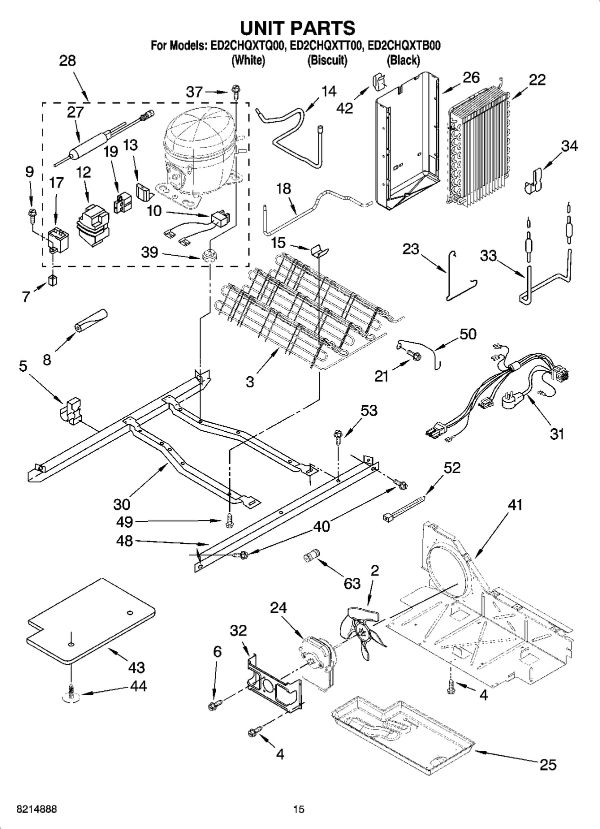 Diagram: Unit Parts - see part 13
