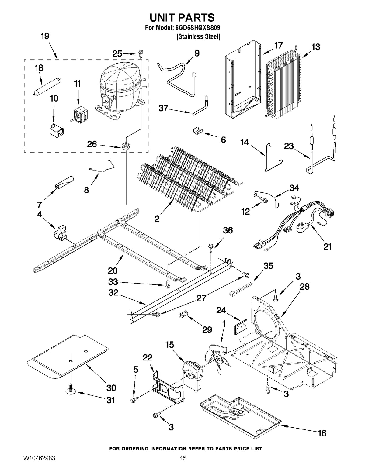 Diagram: Unit Parts - see part 24