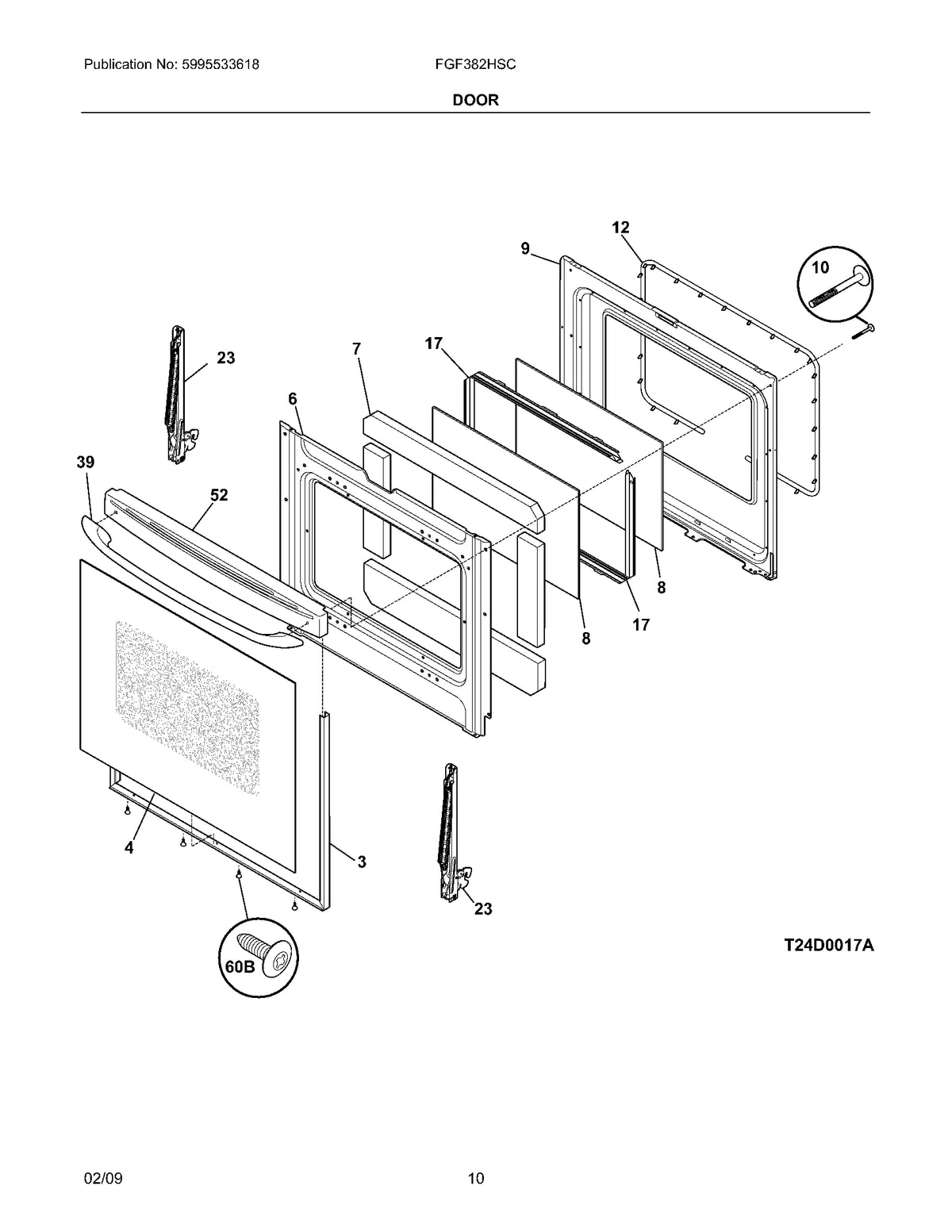 Diagram: Door - see part 10