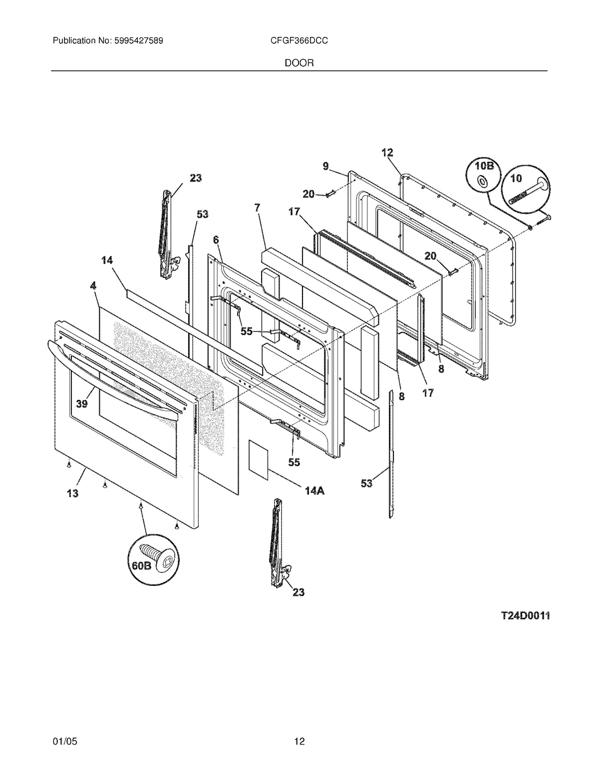 Diagram: Door - see part 10