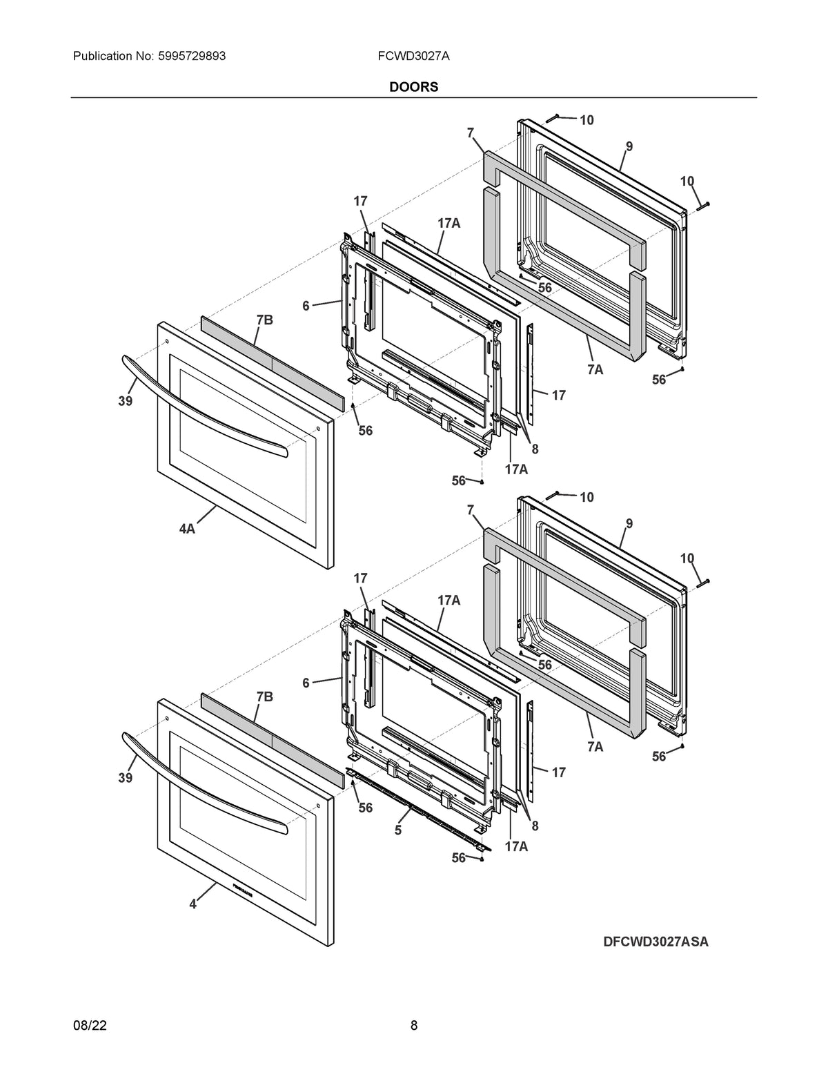 Diagram: Doors - see part 39