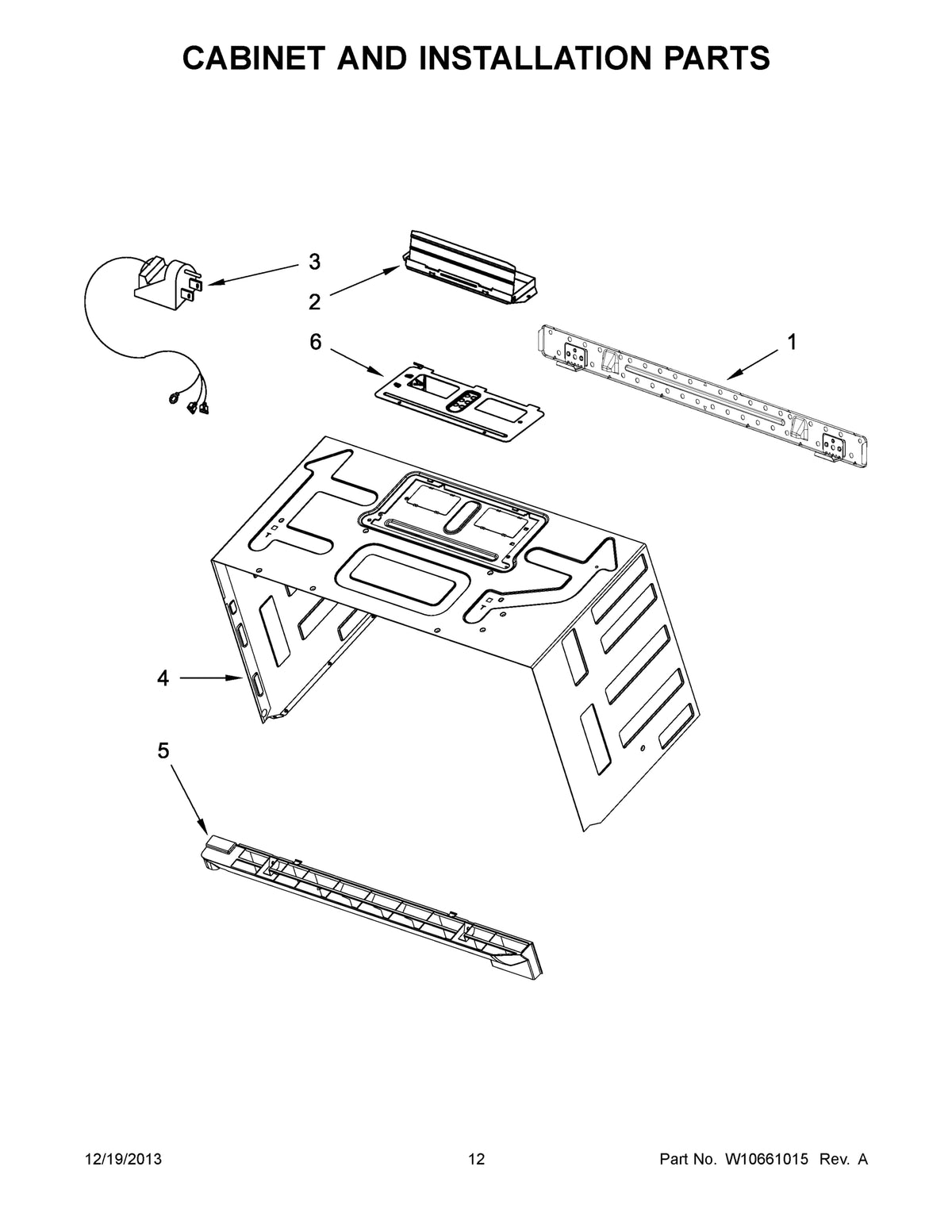 Diagram: Cabinet And Installation Parts