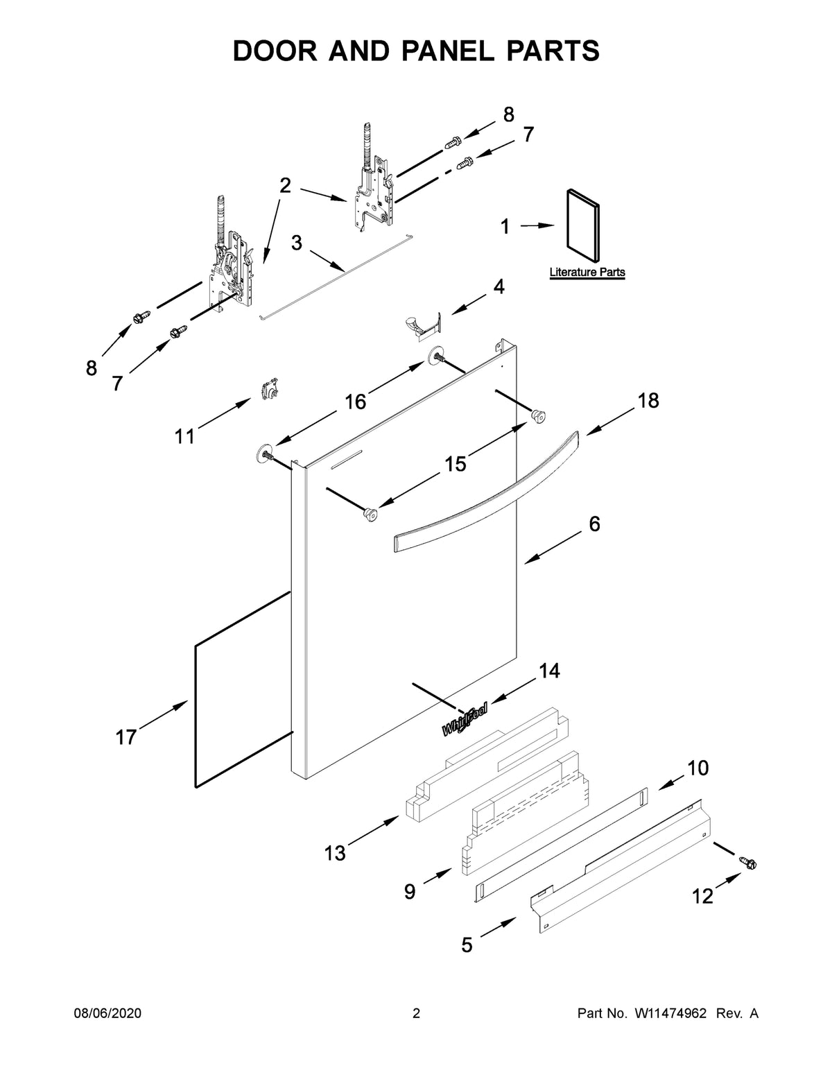 Diagram: Door And Panel Parts - see part 4