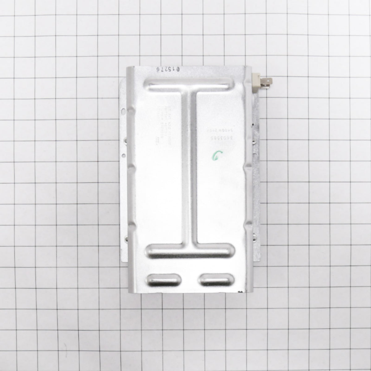 Whirlpool 279838 heating element on a measuring grid