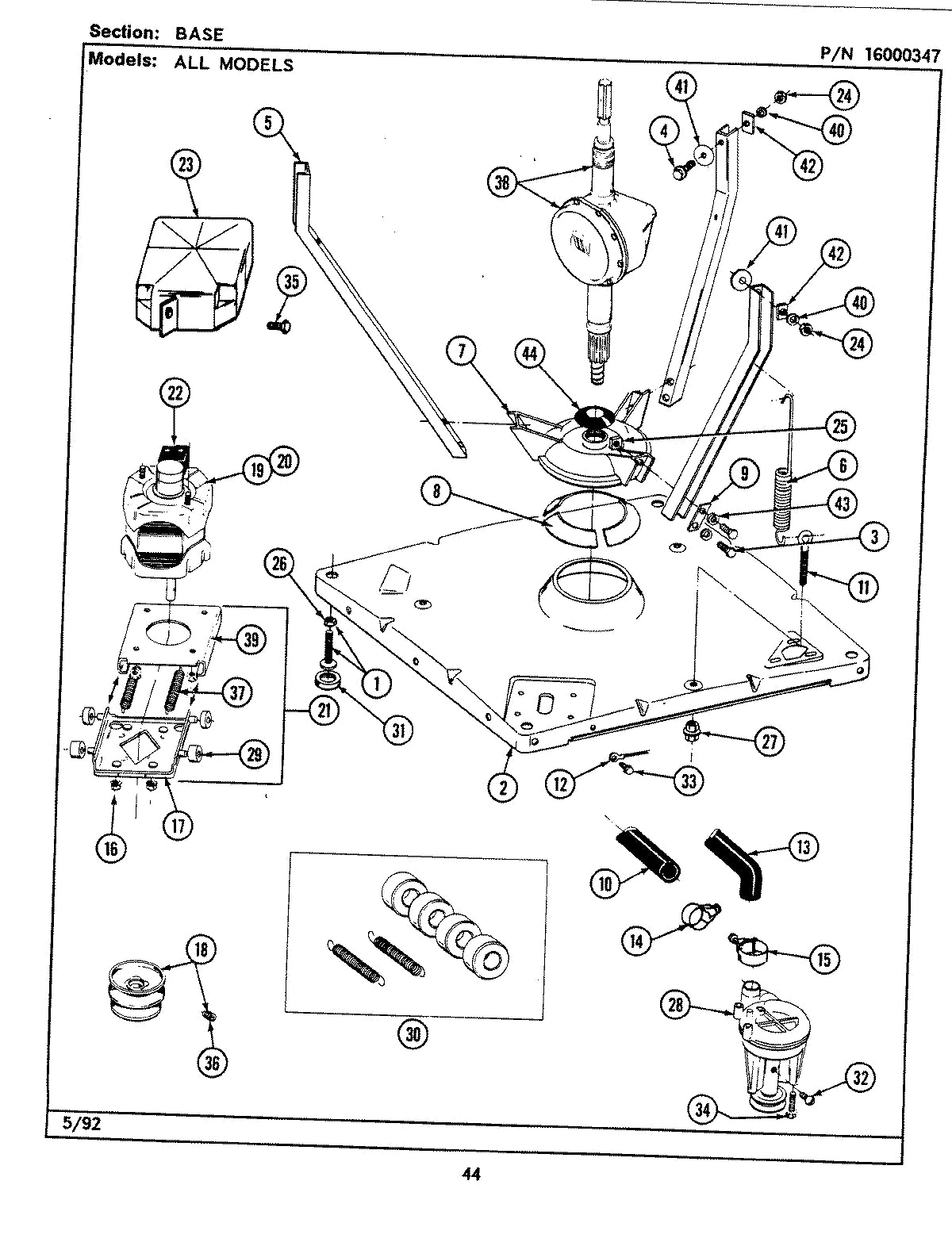 Diagram: Base - see part 37