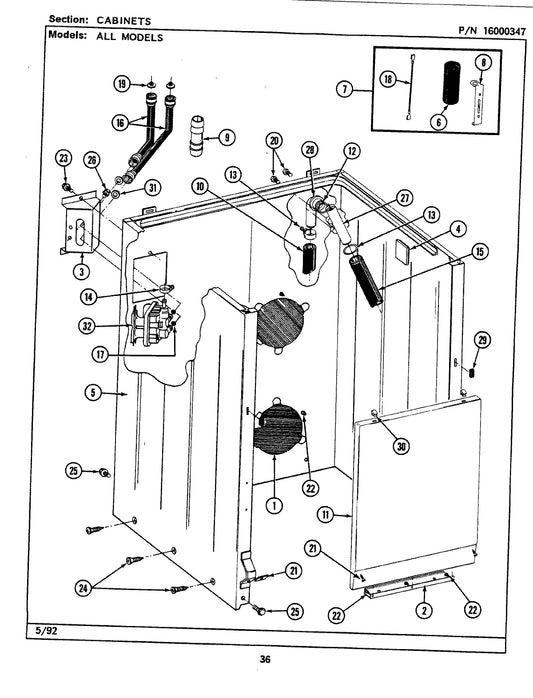 Diagram: Cabinet - see part 27