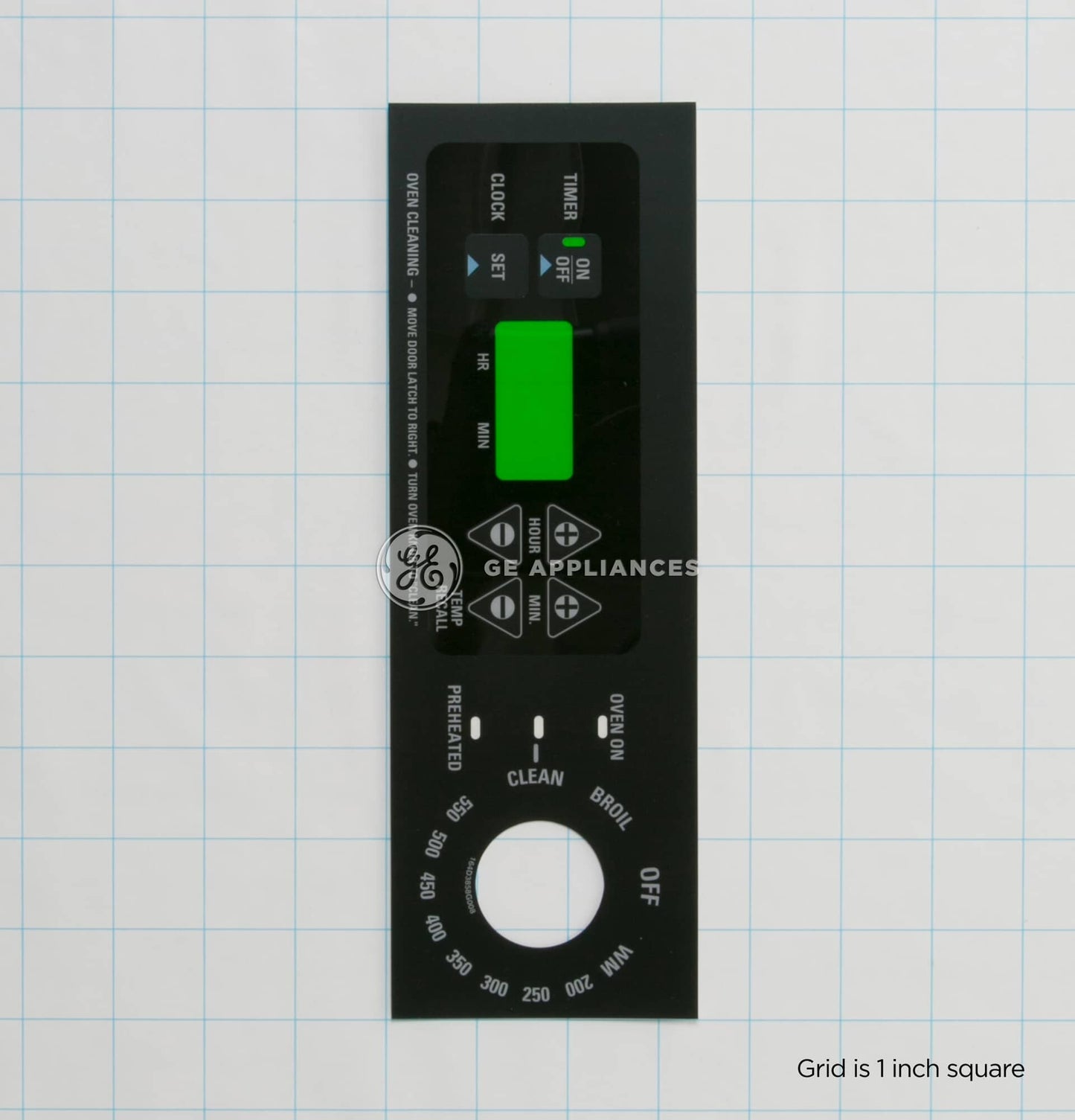WB27T10123 GE Faceplate Graphics Assembly