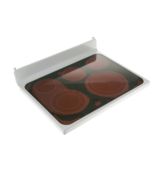 WB62X25977 GE Rangetop Glass Assembly (White)