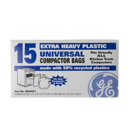 WX60X1 GE Universal Compactor Bags (15 Pack)