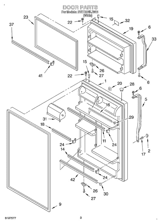 Diagram: Door - see part 9