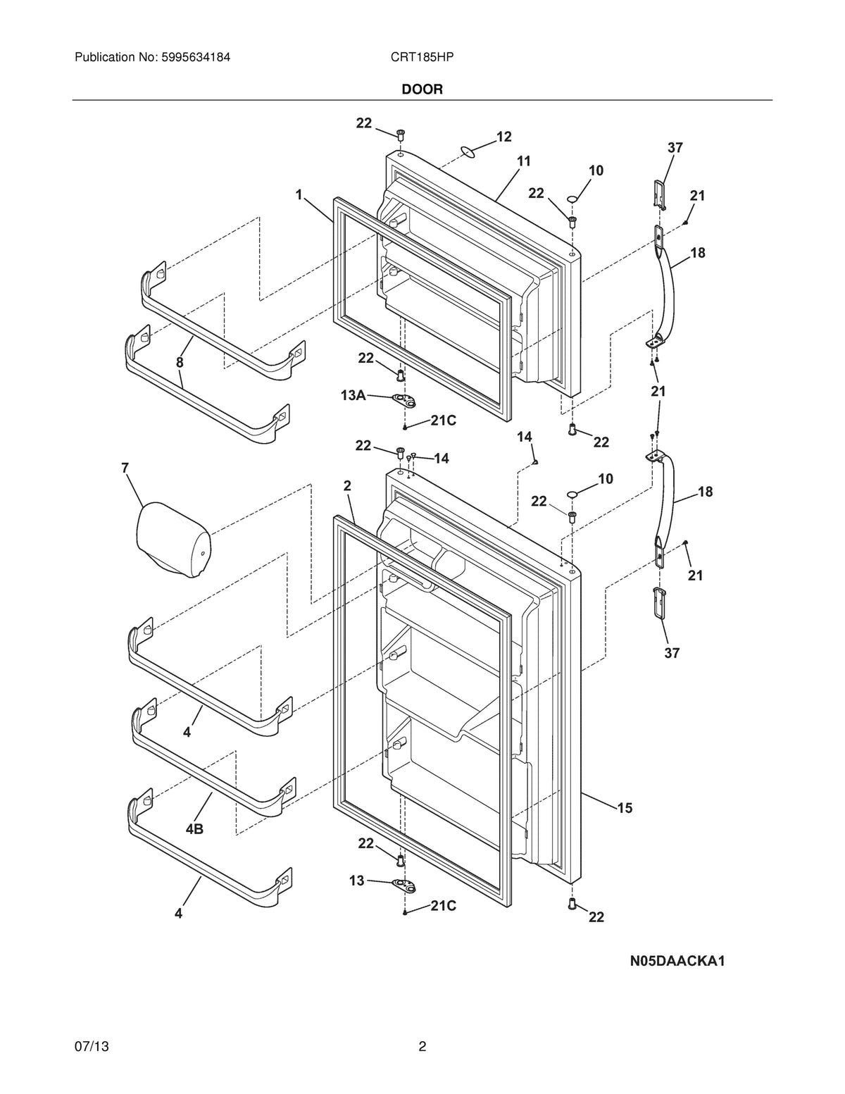 Diagram: Doors - see part 18