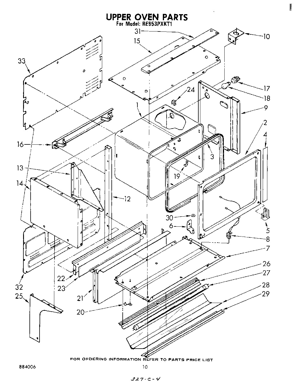 Diagram: Upper Oven - see part 8