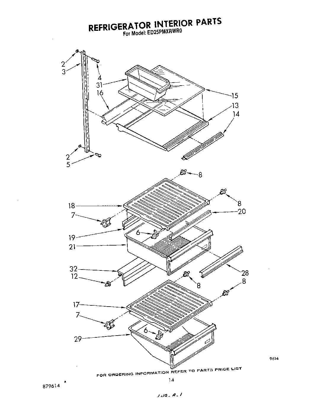 Diagram: Refrigerator Interior , Lit/Optional