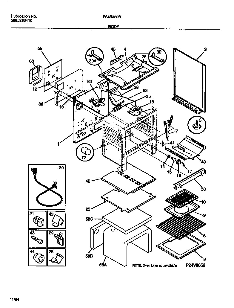 Diagram: Body - see part 8