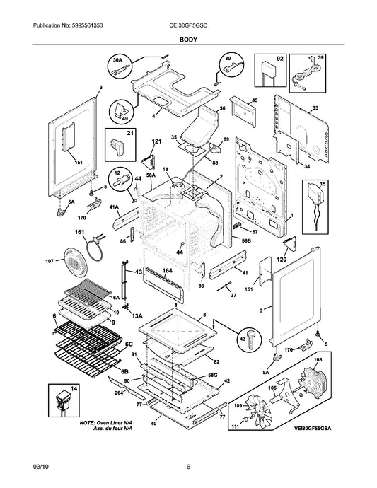 Diagram: Body - see part 10
