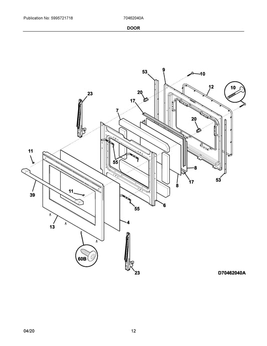 Diagram: Door - see part 20