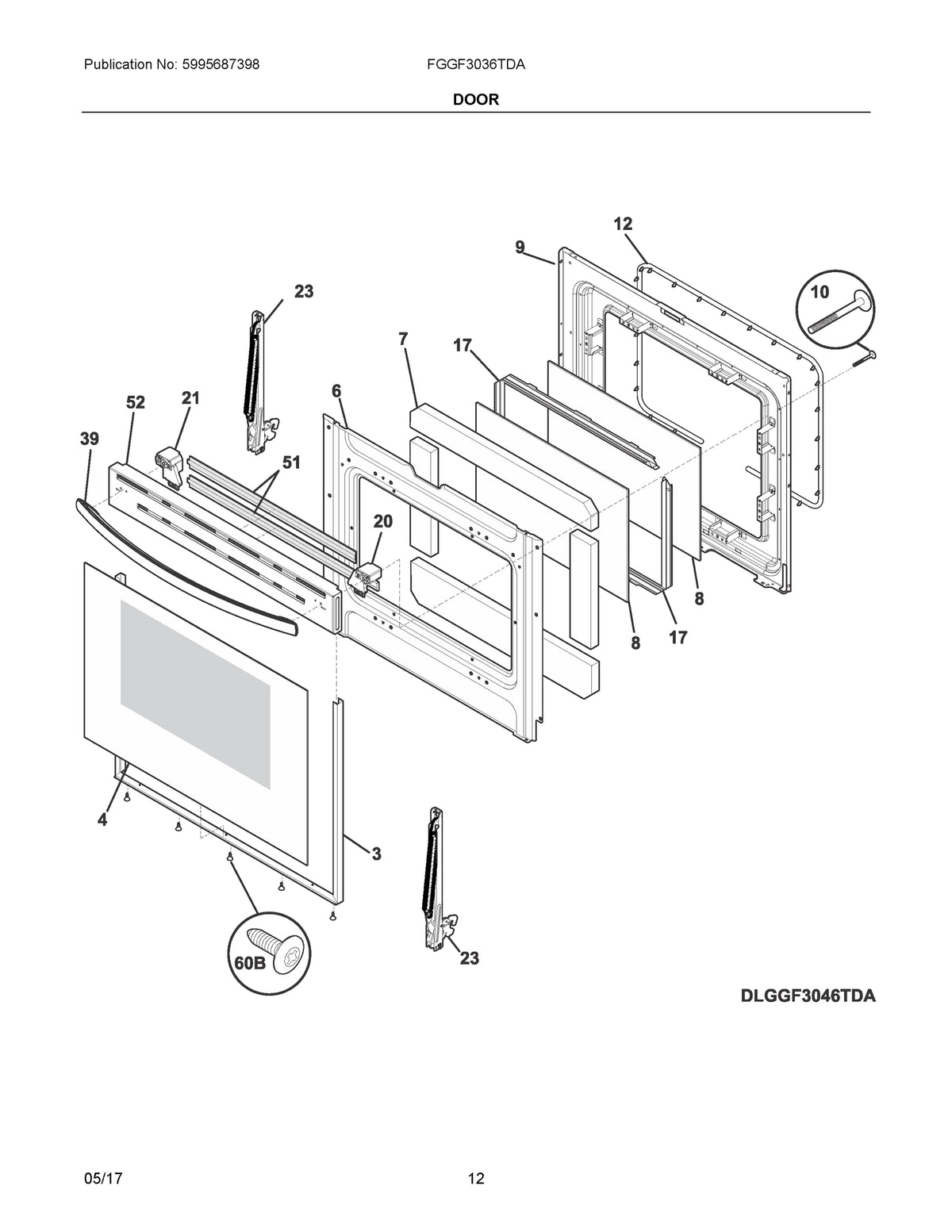 Diagram: Door - see part 4