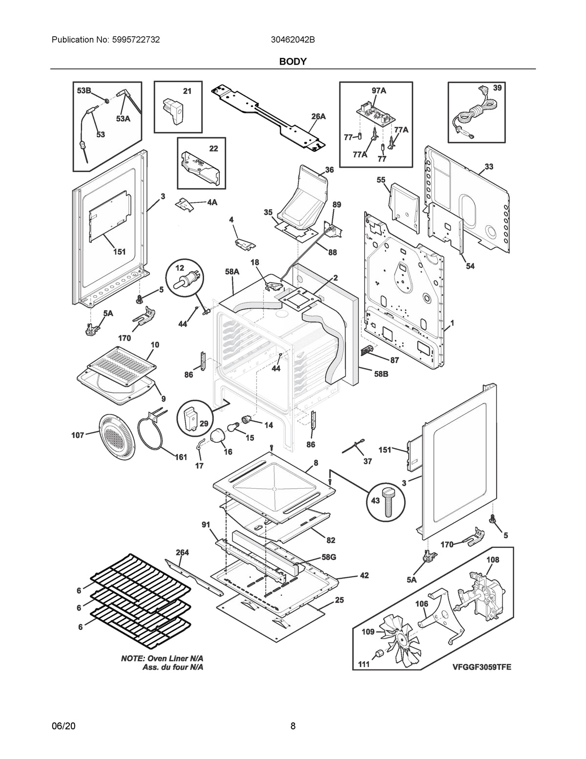 Diagram: Body - see part 58A