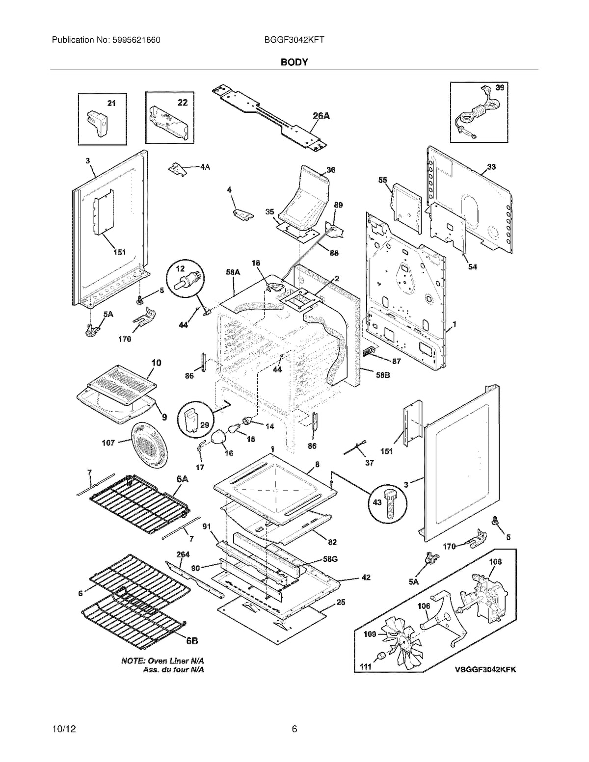 Diagram: Body - see part 151