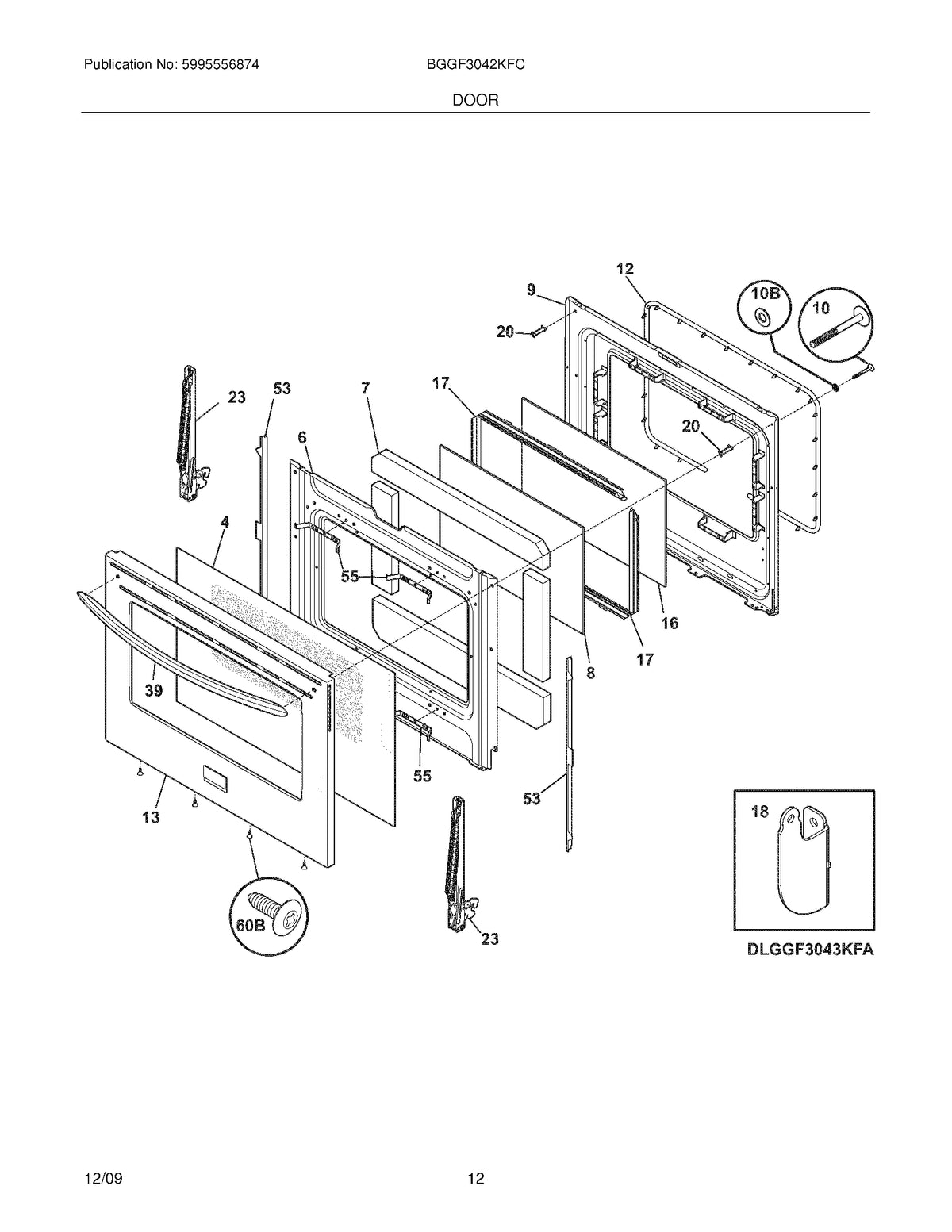 Diagram: Door - see part 9