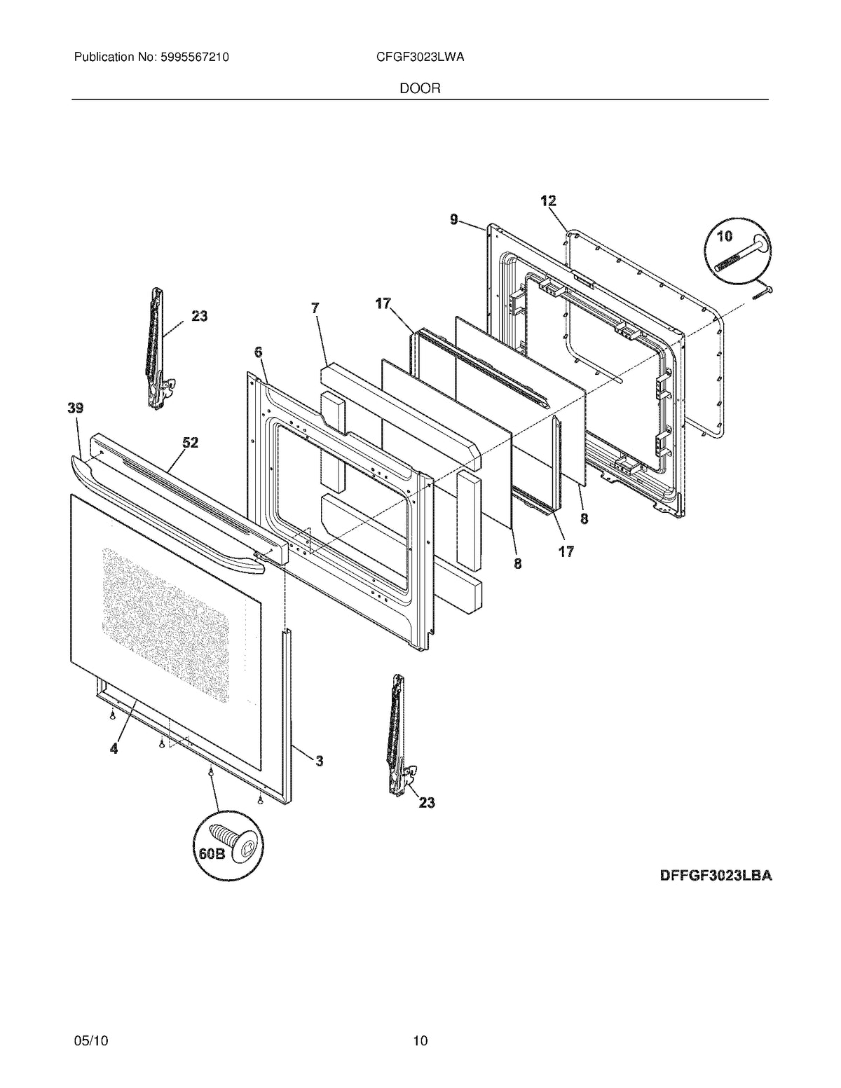 Diagram: Door - see part 39