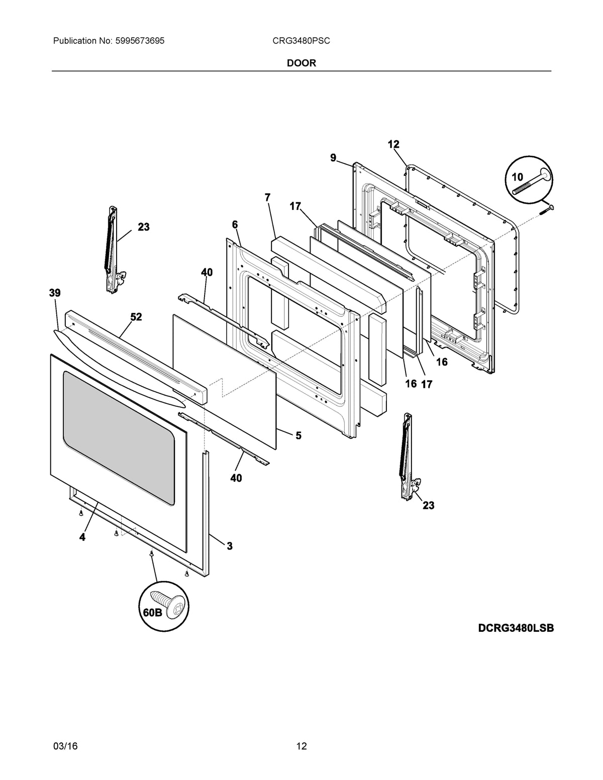 Diagram: Door - see part 23