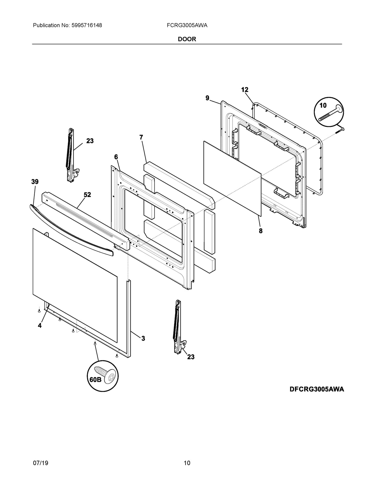Diagram: Door - see part 23