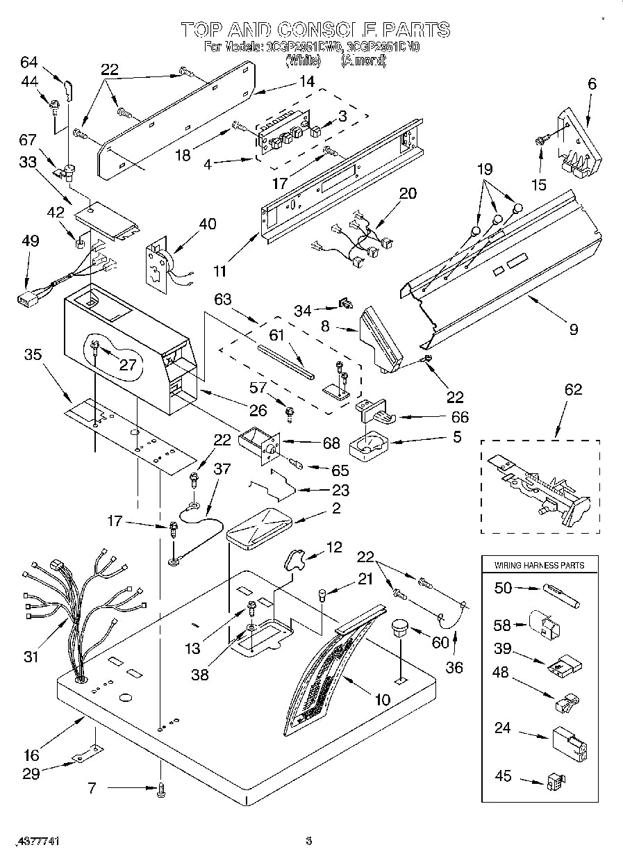 Diagram: Top And Console - see part 29