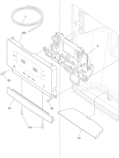 5304527931 Genuine OEM Dispenser User Interface Control