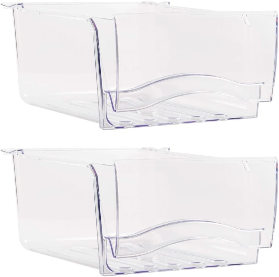 WR32X21098 Crisper Drawer Assembly SET OF 2 Crockery Baskets