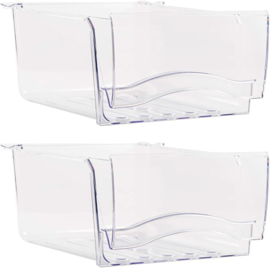 WR32X21098 Crisper Drawer Assembly SET OF 2 Crockery Baskets