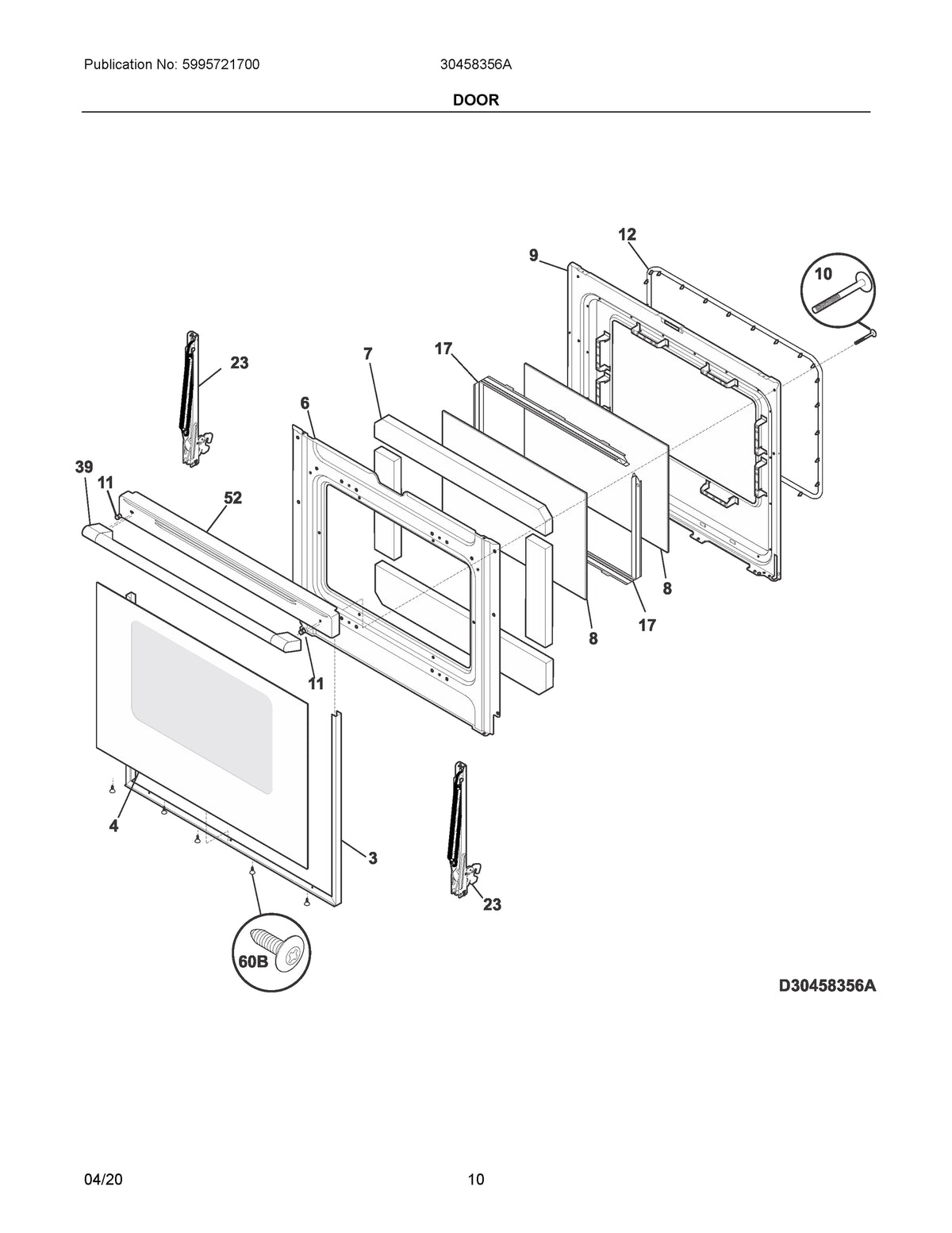 Diagram: Door - see part 8