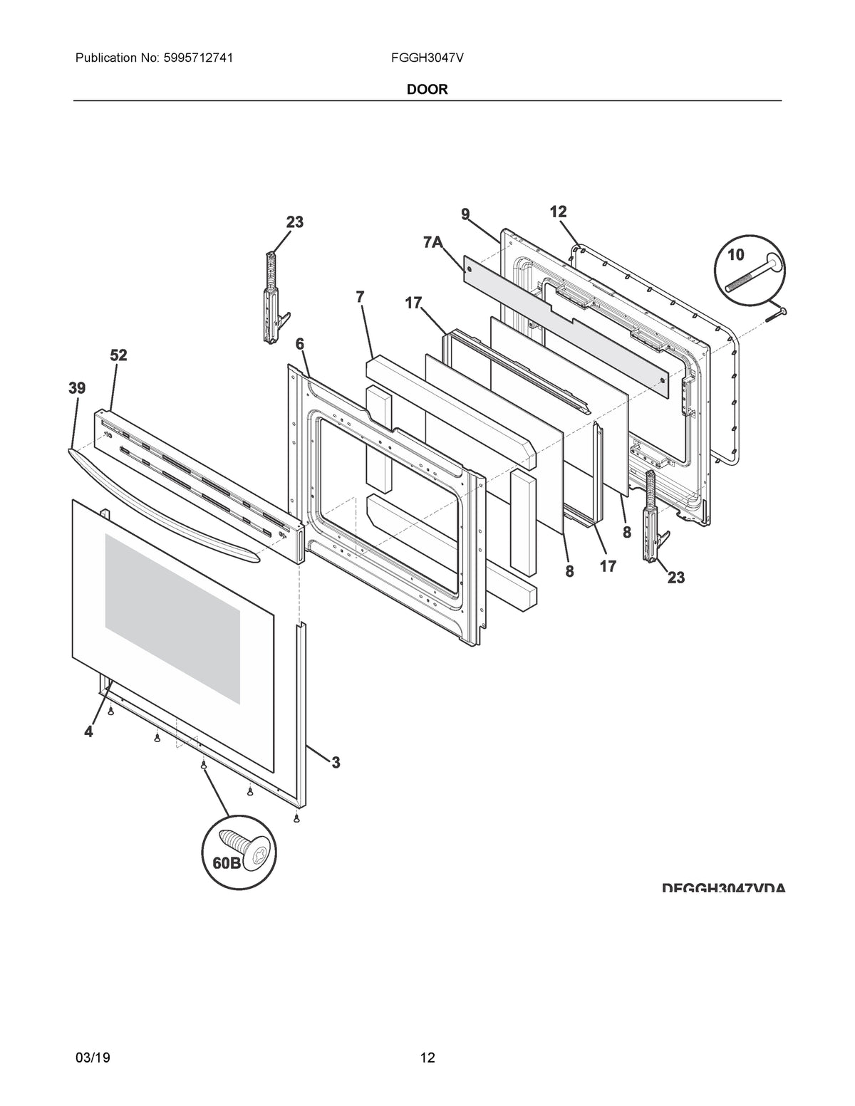 Diagram: Door - see part 23