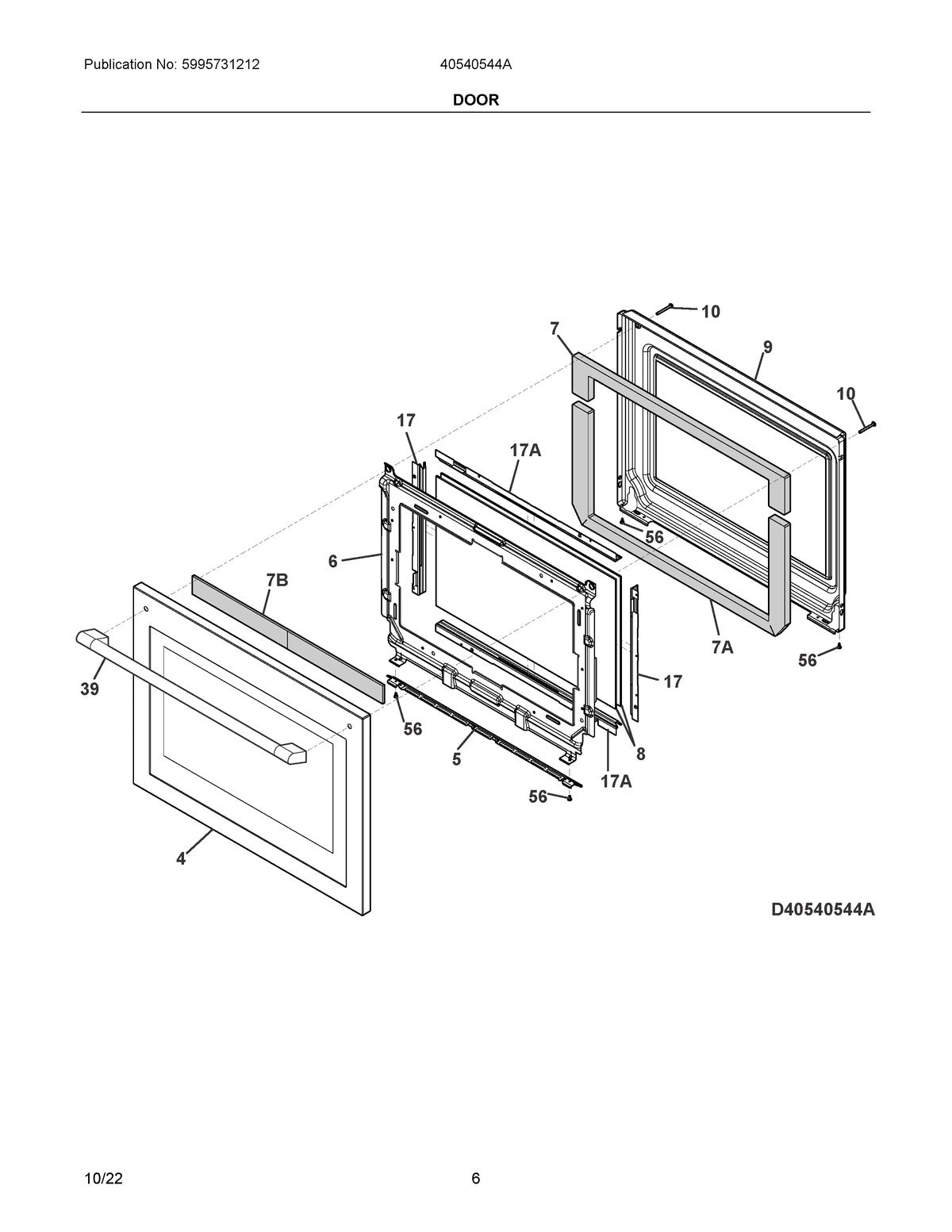Diagram: Door - see part 17