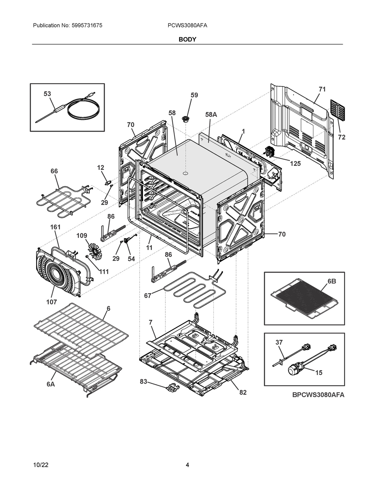 Diagram: Body - see part 86