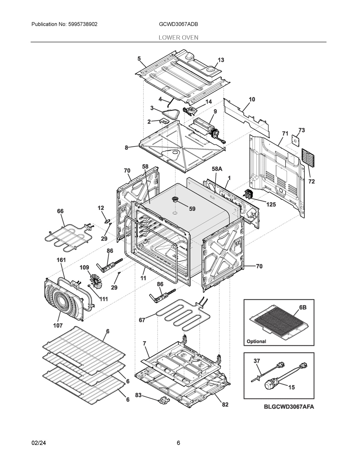 Diagram: Lower Oven