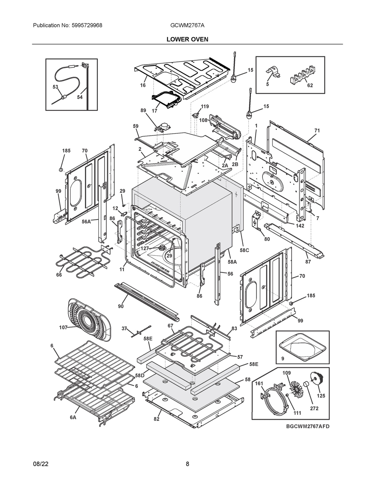 Diagram: Lower Oven