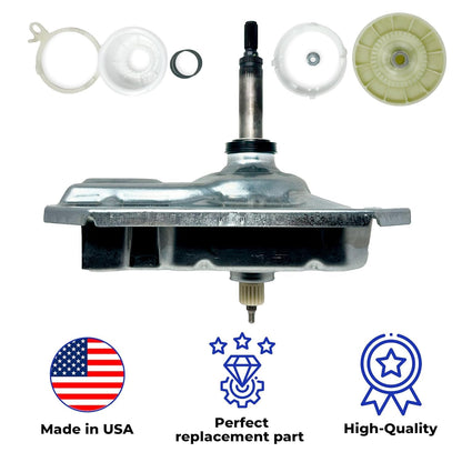W11454734 Washer Gear Case with W10721967 Cam Kit W10528947 Washer Basket Driven Hub Kit and WP8533953 Screws and Assembly Tool Kit