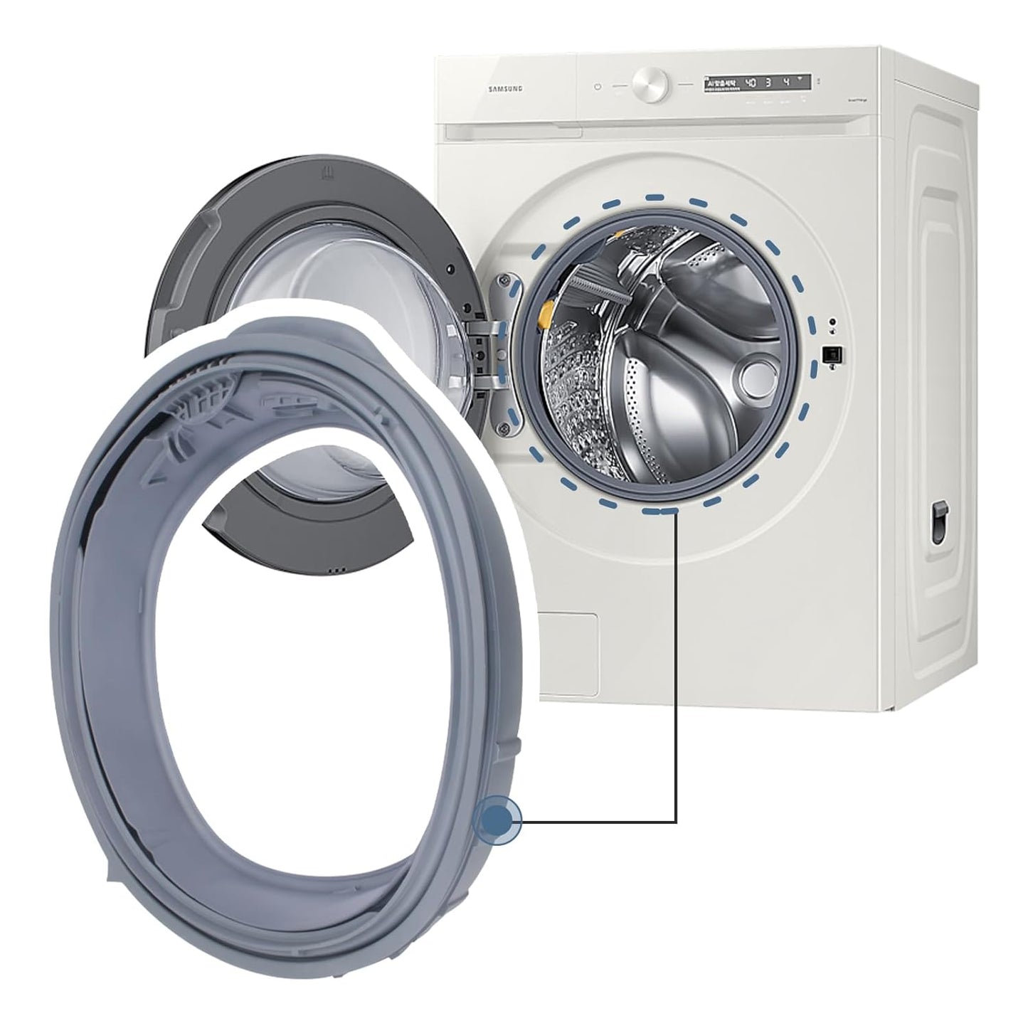 DC64-03788A Compatible with Samsung Washer Door Boot