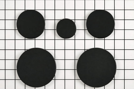 Whirlpool W11703346 Burner Cap Kit (Black, Set of 5) - Genuine OEM