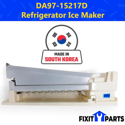 DA97-15217D Ice Maker Assembly Kit DA97-15217B with DA97-19898A Auger Motor Drain Tube & Heater Assembly DA82-02367A Y-Clip