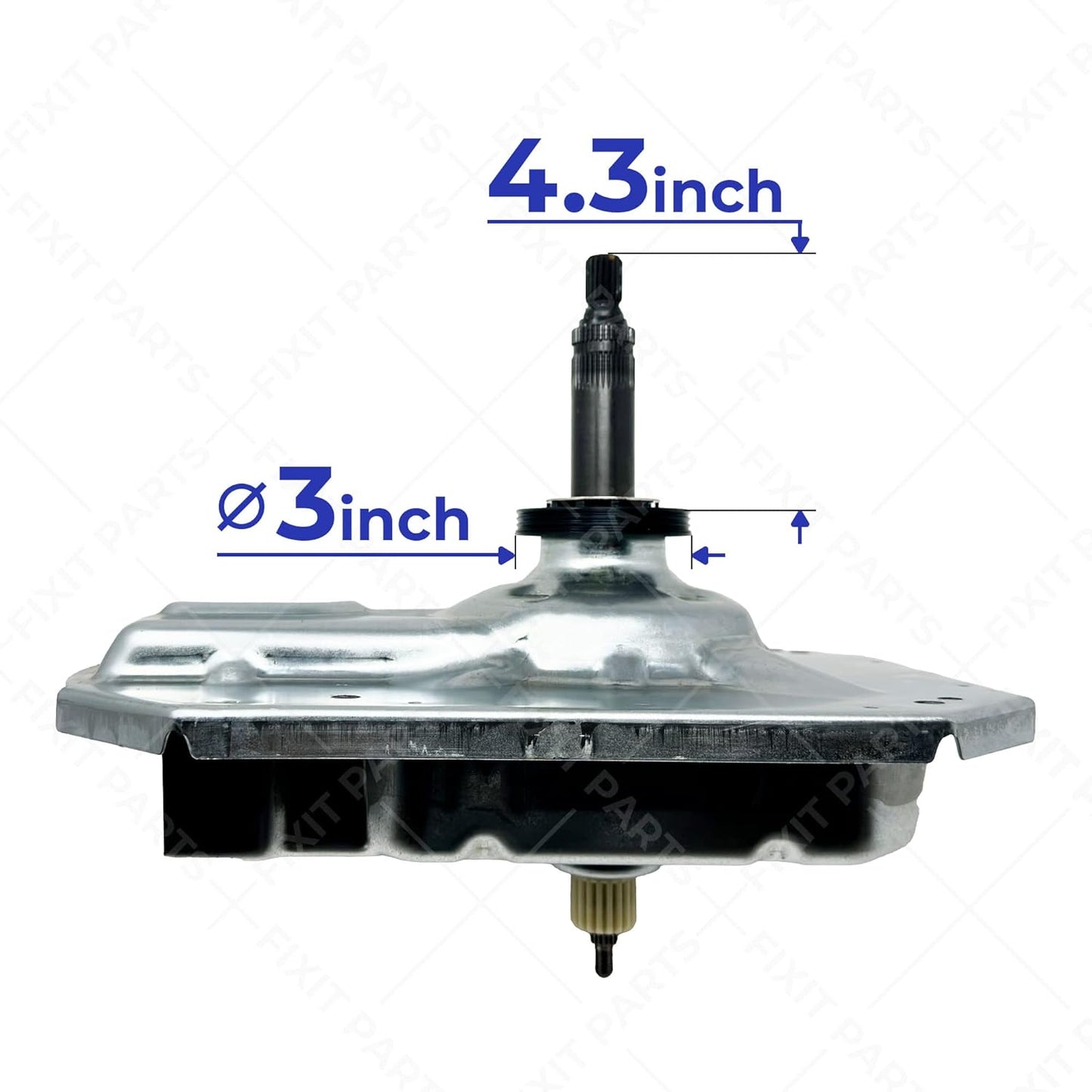 W11454734 Washer Gear Case Works with Maytag Whirlpool Kenmore Crosley, Shaft 4 3/8 in Seal 3.2in