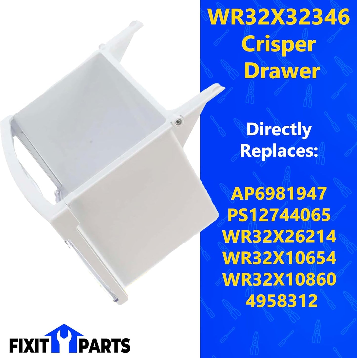 WR32X32346 Crisper Drawer