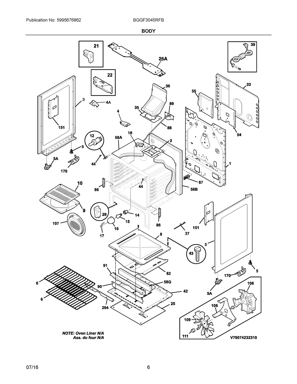 Diagram: Body - see part 29