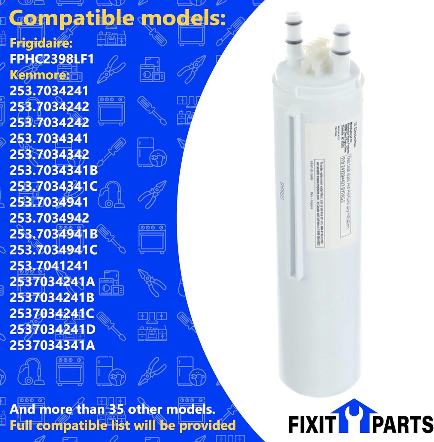 242294402 Refrigerator Water Filter Bypass Plug