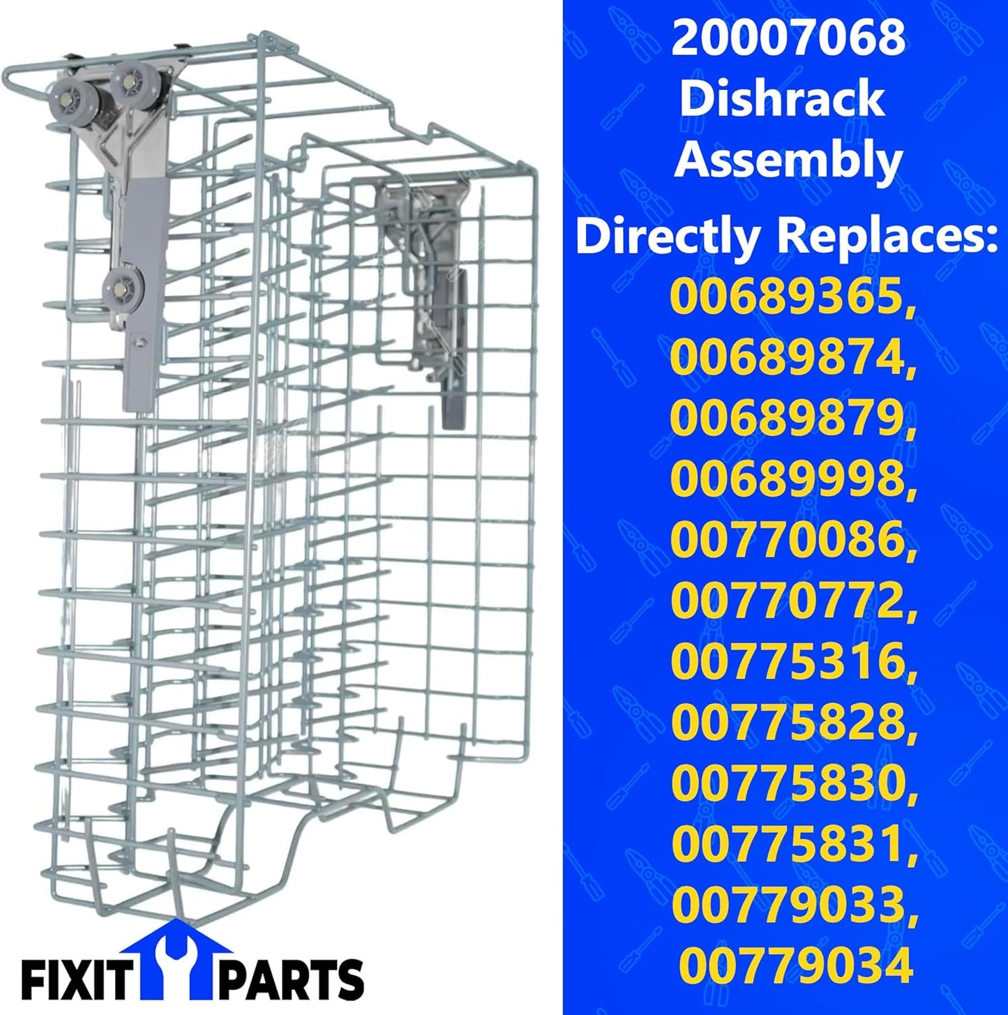 20007068 Upper Crockery Dishrack Assembly