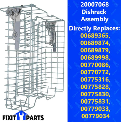 20007068 Upper Crockery Dishrack Assembly