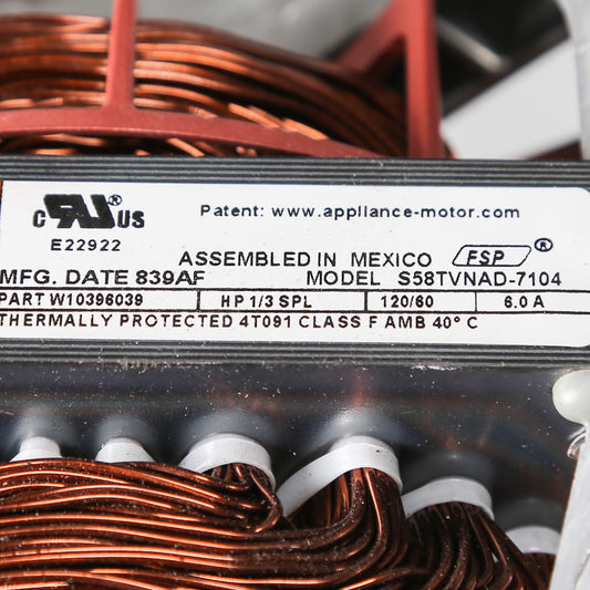 Whirlpool WPW10396039 Dryer Drive Motor - Genuine OEM