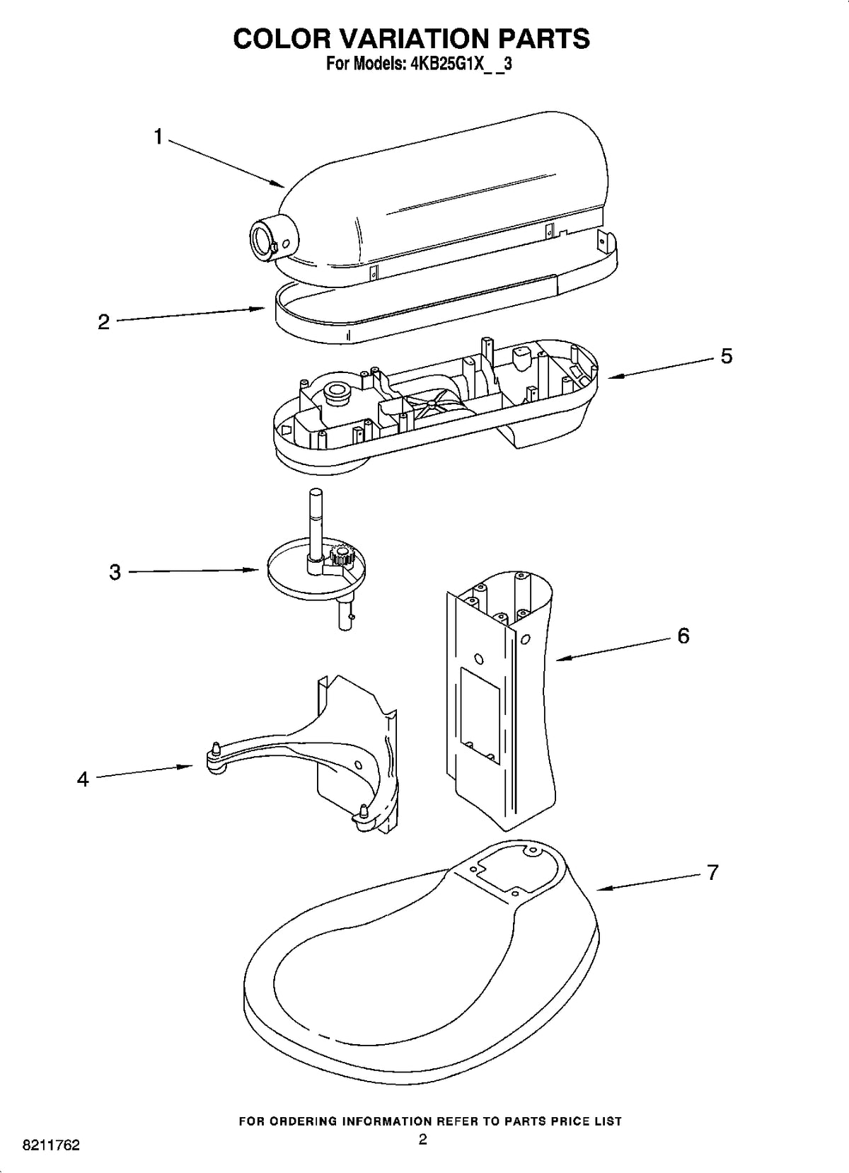Diagram: Color Variation Parts - see part 4