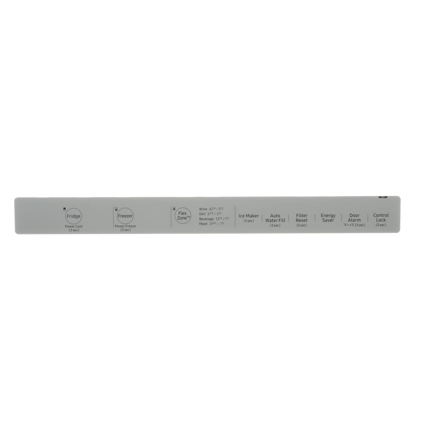 DA97-17302B Samsung Control Panel